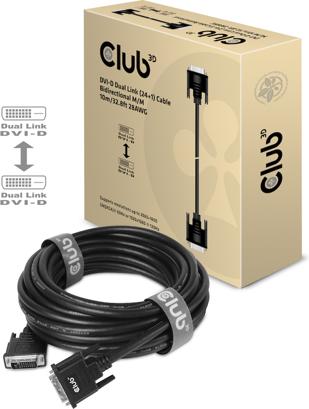 Club 3d club3d dvi d dual link 24 9794328 3 orig - Club 3D CAC-1220 DVI-D→DVI-D 10 m DVI-kabel