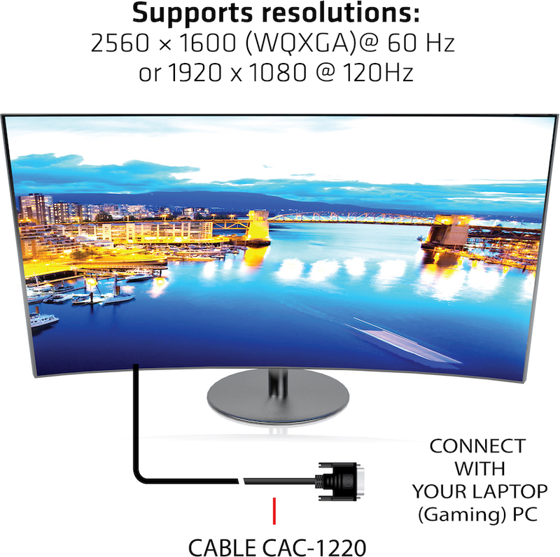 Club 3d club3d dvi d dual link 24 9794328 5 orig - Club 3D CAC-1220 DVI-D→DVI-D 10 m DVI-kabel