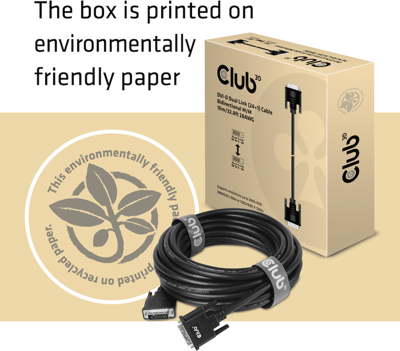 Club 3d club3d dvi d dual link 24 9794328 6 orig - Club 3D CAC-1220 DVI-D→DVI-D 10 m DVI-kabel
