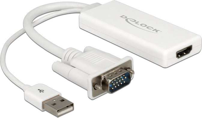 Delock 62460 vga naar adapter met aud