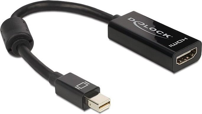 Delock 65099 adapter mini 1 1 male 2 orig - DeLock 65099 Mini DisplayPort→HDMI 1.3 0,18 m Verloopstuk