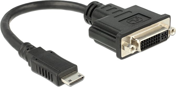 Delock 65564 adapter mini c male dvi