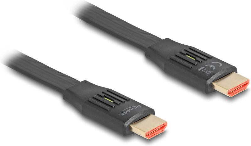 Delock 81004 kabel 5 m type a 2 orig - DeLock 81004 HDMI→HDMI 2.1 5 m HDMI-kabel