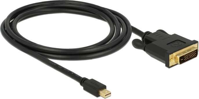 Delock 83989 kabel mini 1 1 male 3 orig - DeLock 83989 Mini DisplayPort→DVI-D 2 m DisplayPort-kabel