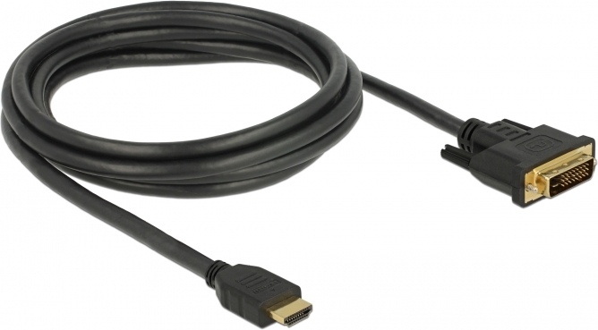 Delock 85654 naar dvi 24 1 kabel 3 orig - DeLock 85654 HDMI→DVI-D 2 m HDMI-kabel