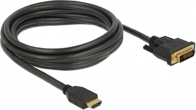 Delock 85655 naar dvi 24 1 kabel 3 orig - DeLock 85655 HDMI→DVI-D 3 m HDMI-kabel