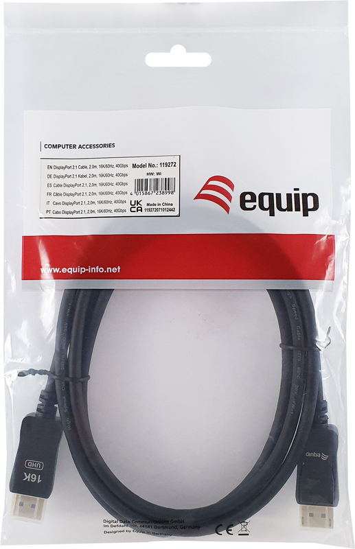 Equip 119272 kabel 2 m zwart 5 orig - Equip 119272 DisplayPort→DisplayPort 2 m DisplayPort-kabel