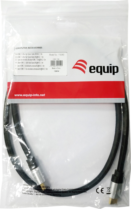 Equip 119382 kabel 3 m type a 4 orig - Equip 119382 HDMI→HDMI 2.1 3 m HDMI-kabel