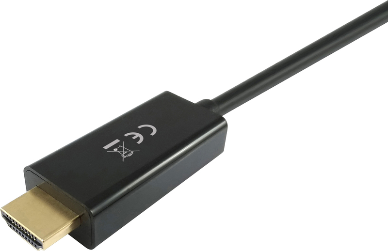 Equip 119390 video kabel adapter 2 m 3 orig - Equip 119390 DisplayPort→HDMI 1.4 2 m DisplayPort-kabel