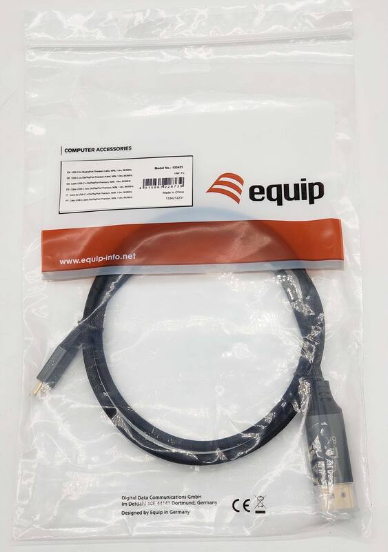 Equip 133421 video kabel adapter 1 m 5 orig - Equip 133421 USB-C→DisplayPort 1 m USB-C-kabel