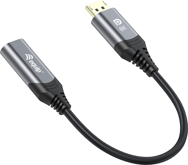 Equip 133446 video kabel adapter 0 1 2 orig - Equip 133446 DisplayPort→HDMI 2.1 0,15 m Verloopstuk