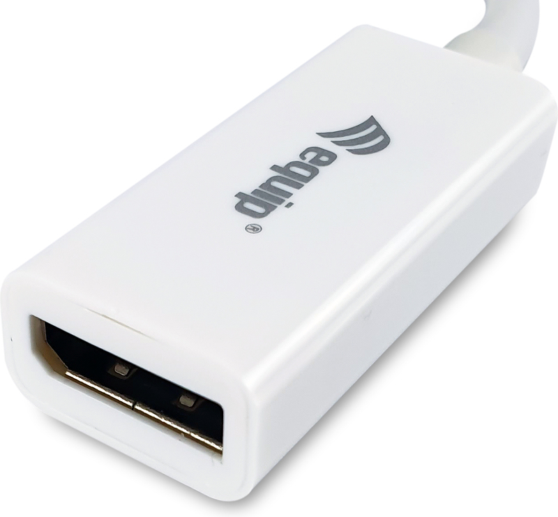 Equip mini naar adapter wit 3 orig - Equip 133440 Mini DisplayPort→DisplayPort 0,15 m Verloopstuk