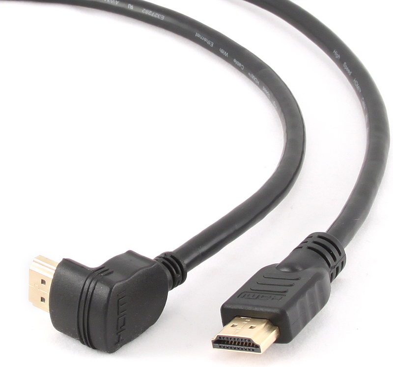 Gembird 1 8m kabel met 90 graden 2 orig - Gembird CC-HDMI490-6 HDMI→HDMI 1.4 1,8 m HDMI-kabel