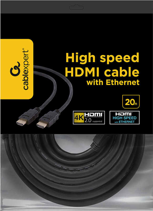 Gembird 20m 5 orig - Gembird CC-HDMI4 HDMI→HDMI 2.0 20 m HDMI-kabel