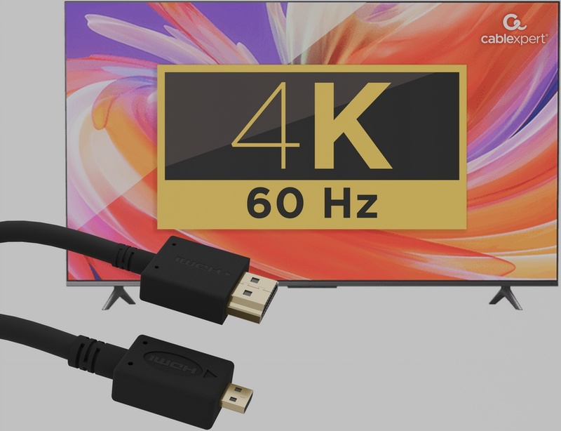 Gembird 4 5m m micro m 4 orig - Gembird CC-HDMID-15 HDMI→Micro-HDMI 2.0 4,5 m HDMI-kabel