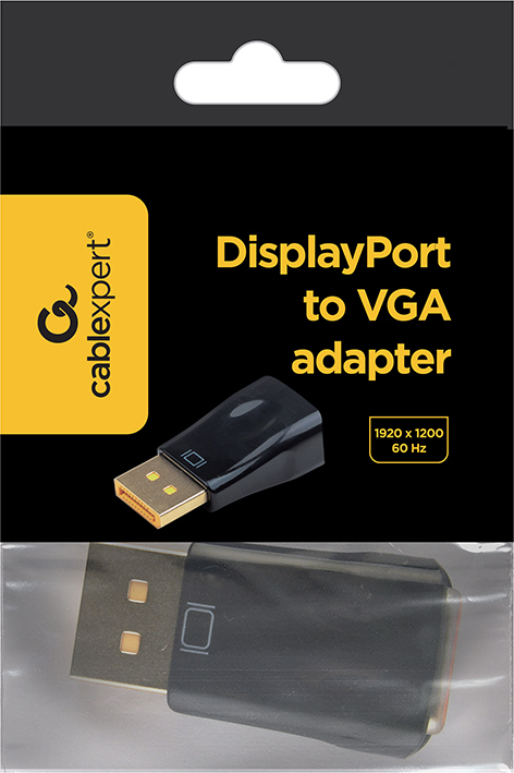 Gembird a dpm vgaf 01 vga zwart 3 orig - Gembird A-DPM-VGAF-01 DisplayPort→VGA Verloopstuk
