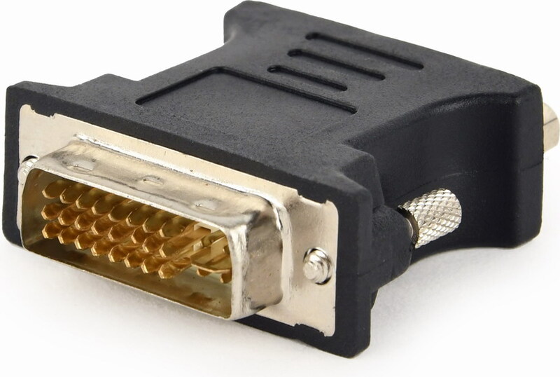 Gembird a dvi vga bk kabeladapter verl 2 orig - Gembird A-DVI-VGA-BK DVI-I→VGA Verloopstuk