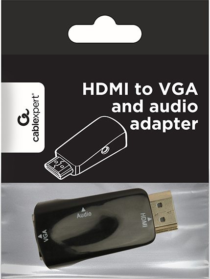 Gembird a vga 02 video kabel adapter 2 orig - Gembird A-HDMI-VGA-02 HDMI→VGA 0,15 m Verloopstuk
