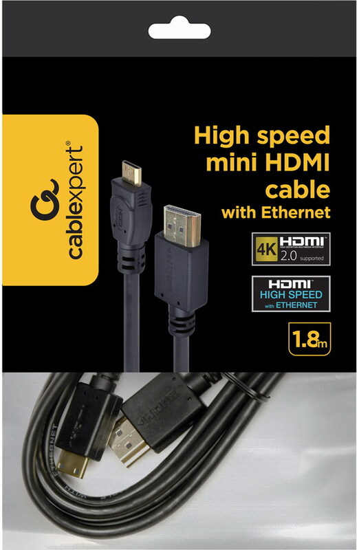 Gembird mini naar kabel 2 orig - Gembird CC-HDMI4C-6 Mini-HDMI→HDMI 1,8 m HDMI-kabel