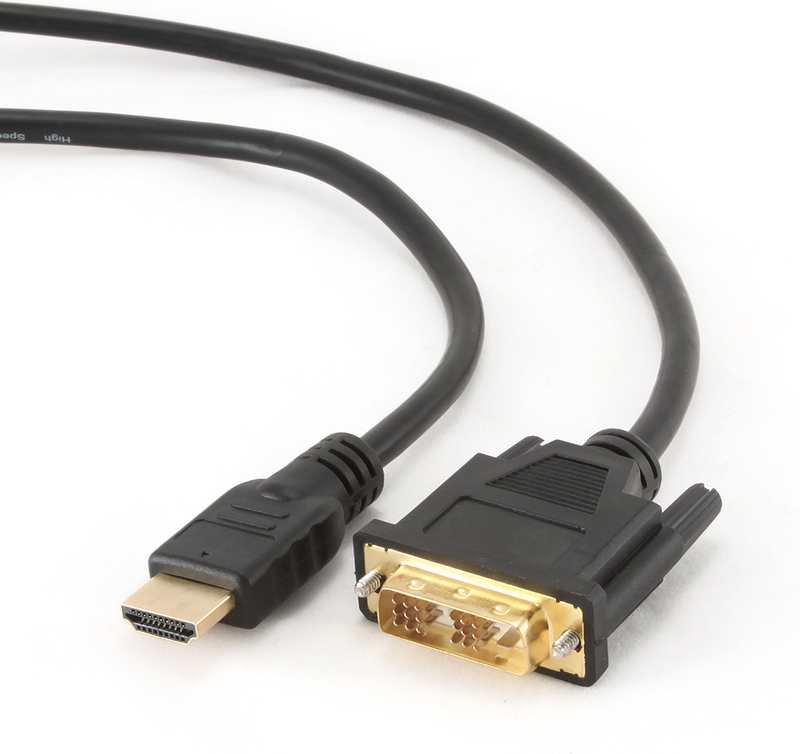 Gembird naar dvi kabel 1 8m zwart 2 orig - Gembird CC-HDMI-DVI-6 HDMI→DVI-D 1,8 m HDMI-kabel