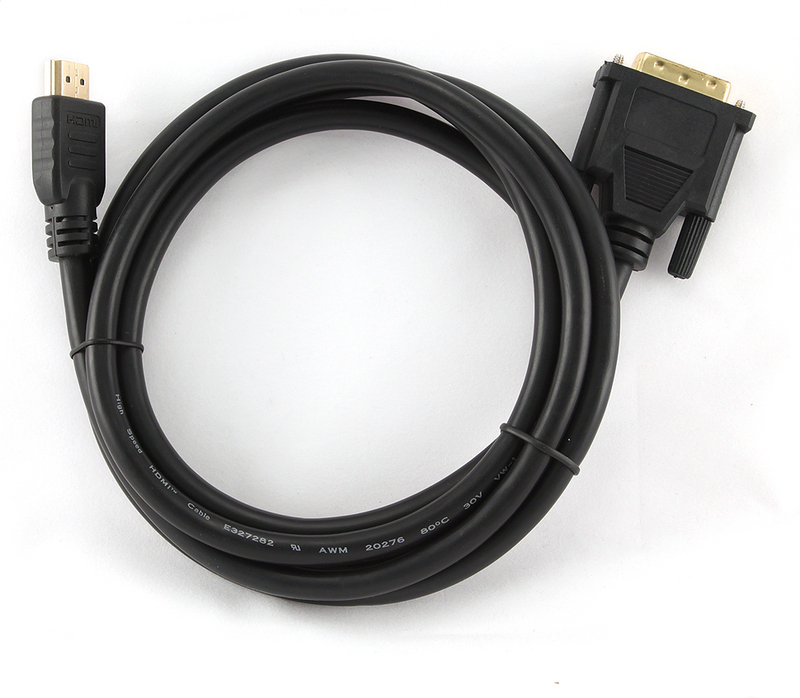 Gembird naar dvi kabel 1 8m zwart 3 orig - Gembird CC-HDMI-DVI-6 HDMI→DVI-D 1,8 m HDMI-kabel