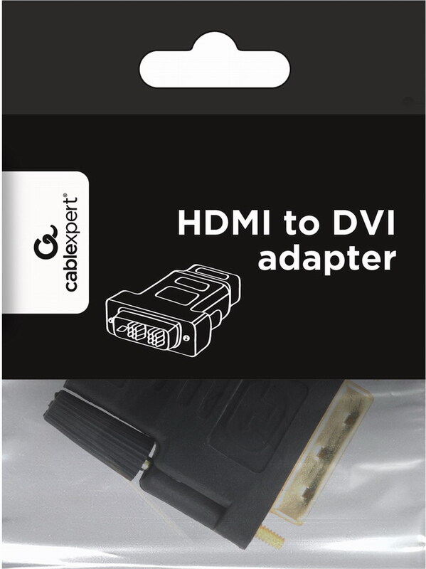 Gembird naar dvi verloop adapter 3 orig - Gembird A-HDMI-DVI-2 HDMI→DVI-D Verloopstuk