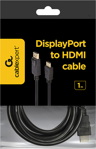 Gembird naar kabel 1m 5 orig - Gembird CC-DP-HDMI DisplayPort→HDMI 1 m DisplayPort-kabel