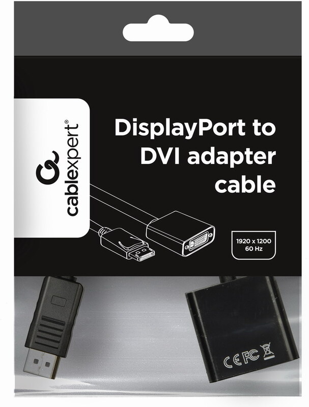 Gembird naar vga adapter verloopstukje 2 orig - Gembird A-DPM-VGAF-02 DisplayPort→VGA 0,15 m Verloopstuk