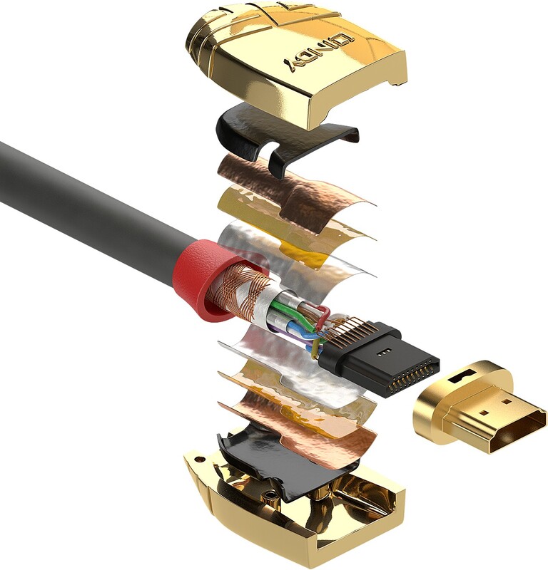 Lindy 37867 15m type a standard type 4 orig - Lindy 37867 HDMI→HDMI 1.4 15 m HDMI-kabel