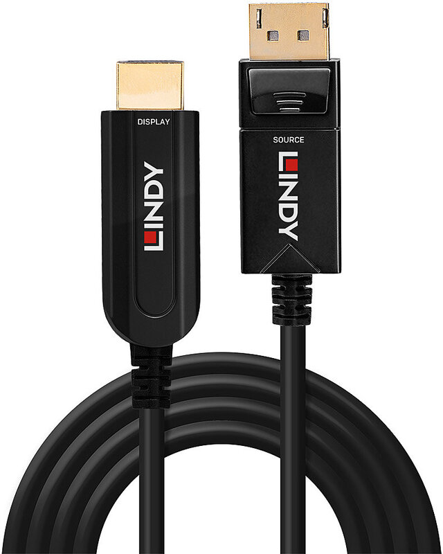 Lindy 38493 video kabel adapter 40 m 3 orig - Lindy 38493 DisplayPort→HDMI 1.4 Verloopstuk