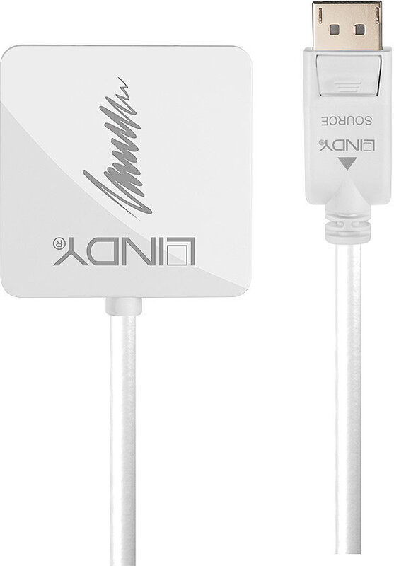 Lindy 41028 display port vga dvi zwa 3 orig - Lindy 41028 DisplayPort→HDMI 1.4 0,2 m Verloopstuk