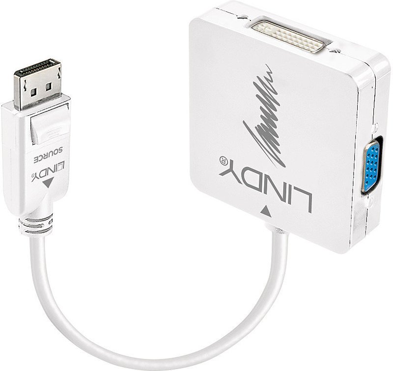 Lindy 41028 display port vga dvi zwa
