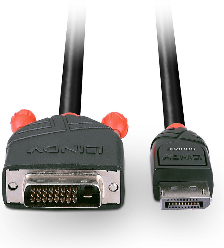 Lindy 41490 video kabel adapter 4 orig - Lindy 41490 DisplayPort→DVI-D 1 m DisplayPort-kabel