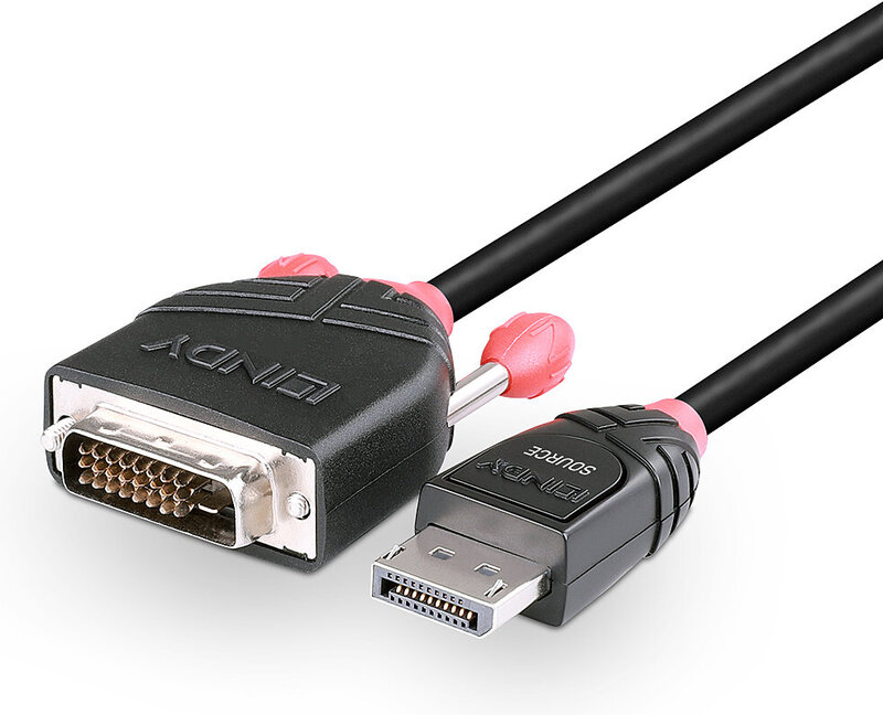 Lindy 41491 video kabel adapter 5 orig - Lindy 41491 DisplayPort→DVI-D 2 m DisplayPort-kabel