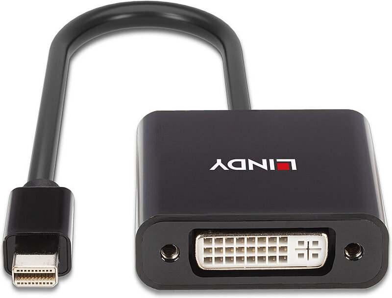 Lindy 41736 tussenstuk voor kabels m 4 orig - Lindy 41736 Mini DisplayPort→DVI-D 0,16 m DisplayPort-kabel