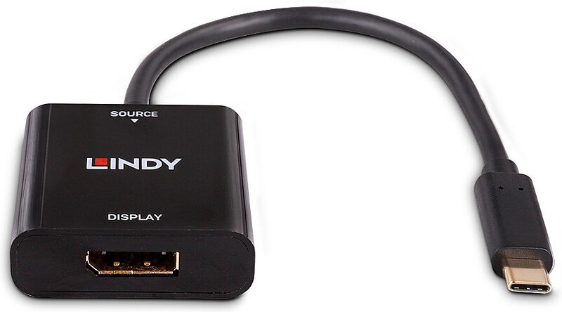 Lindy 43269 usb grafische adapter 38 2 orig - Lindy 43269 USB-C→DisplayPort 0,21 m Verloopstuk