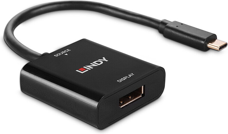 Lindy 43269 usb grafische adapter 38 3 orig - Lindy 43269 USB-C→DisplayPort 0,21 m Verloopstuk