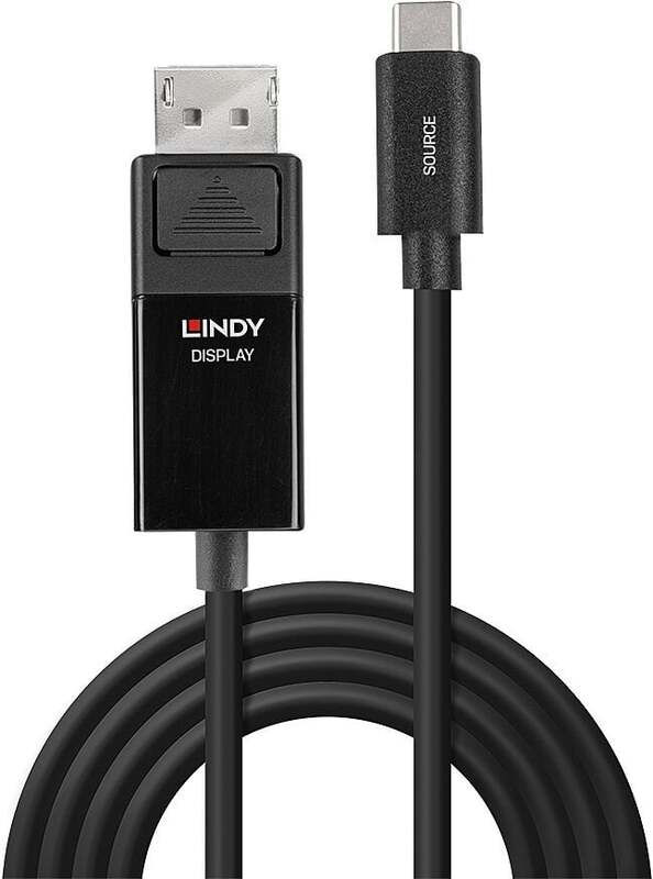 Lindy 43341 1m usb typ c an 3 orig - Lindy 43341 USB-C→DisplayPort Verloopstuk