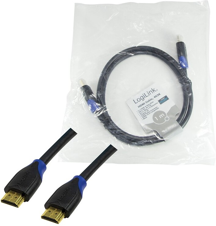 Logilink ch0061 kabel 1 meter 6 orig - Logilink CH0061 HDMI→HDMI 2.0 1 m HDMI-kabel
