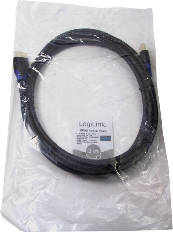 Logilink ch0063 kabel 3 meter 5 orig - Logilink CH0063 HDMI→HDMI 3 m HDMI-kabel