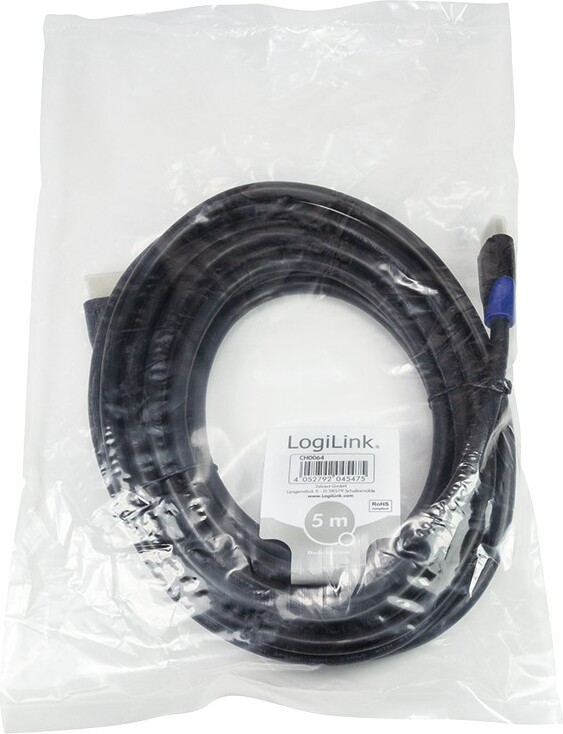 Logilink ch0064 kabel 5 meter 5 orig - Logilink CH0064 HDMI→HDMI 2.0 5 m HDMI-kabel