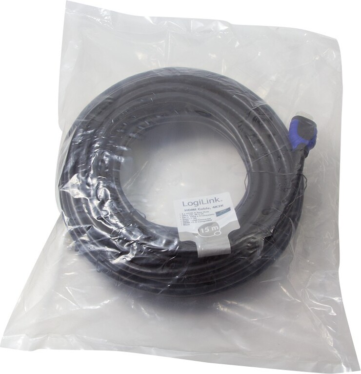 Logilink ch0067 kabel 15 meter 5 orig - Logilink CH0067 HDMI→HDMI 2.0 15 m HDMI-kabel