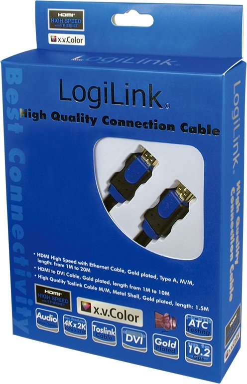 Logilink chb1101 1 meter blauw
