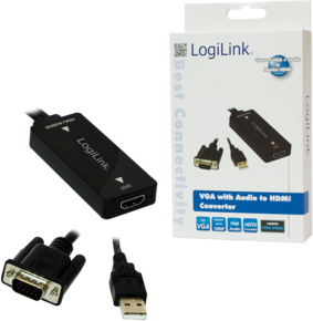 Logilink cv0060 video converter vga naa 2 orig - Logilink CV0060 VGA→HDMI 0,15 m Verloopstuk