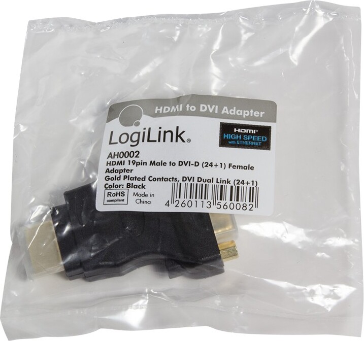 Logilink to dvi adapter 19 pin female 9572735 3 orig - Logilink AH0002 HDMI→DVI-D Verloopstuk