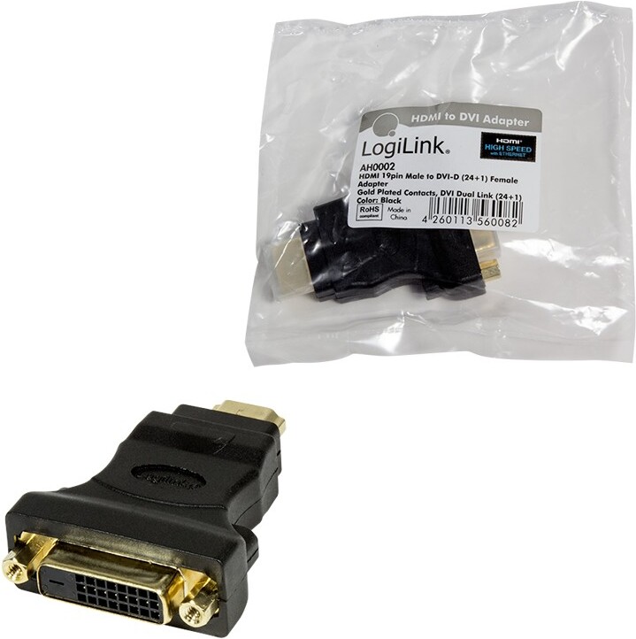 Logilink to dvi adapter 19 pin female 9572735 4 orig - Logilink AH0002 HDMI→DVI-D Verloopstuk