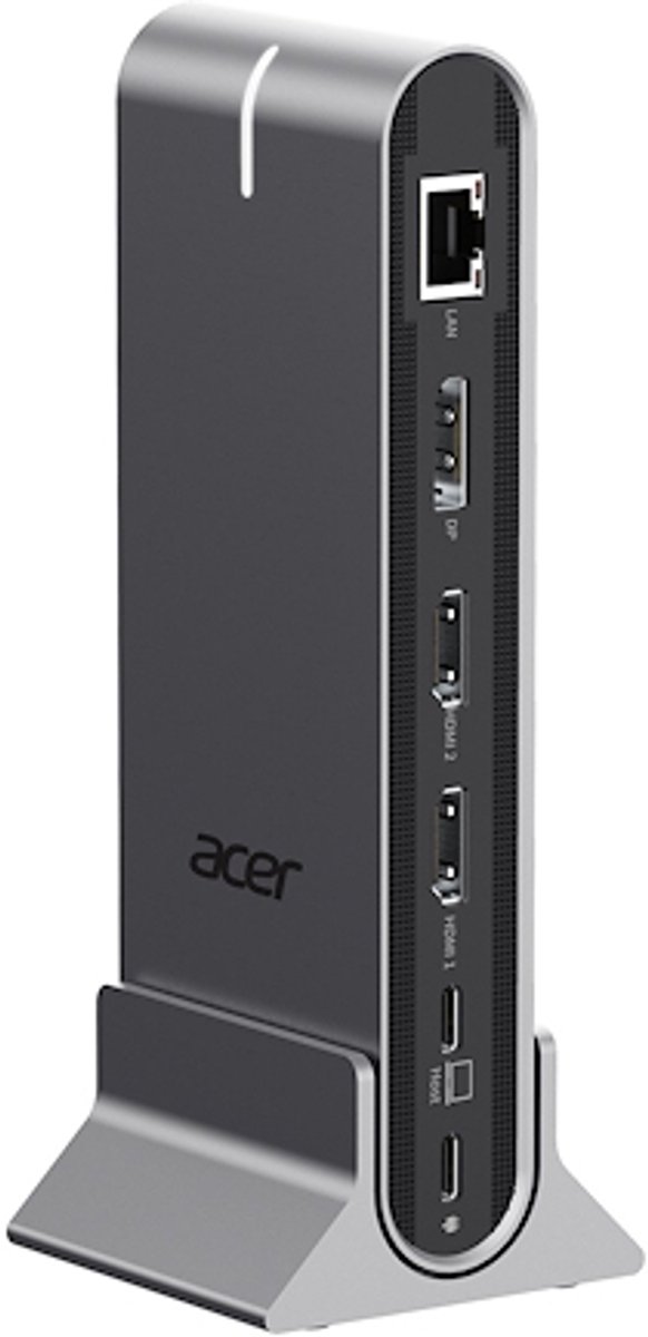 Acer hp dscab 022 laptop dock poort 5 orig - Acer Hp.Dscab.022 Laptop Dock USB-C Dockingstation (zilver)