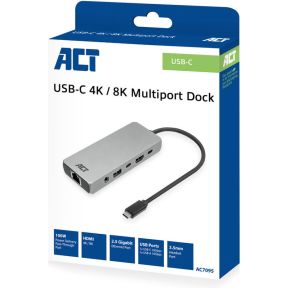 ACT Connectivity ACT AC7095 25G USB-C Dockingstation, productafbeelding 2