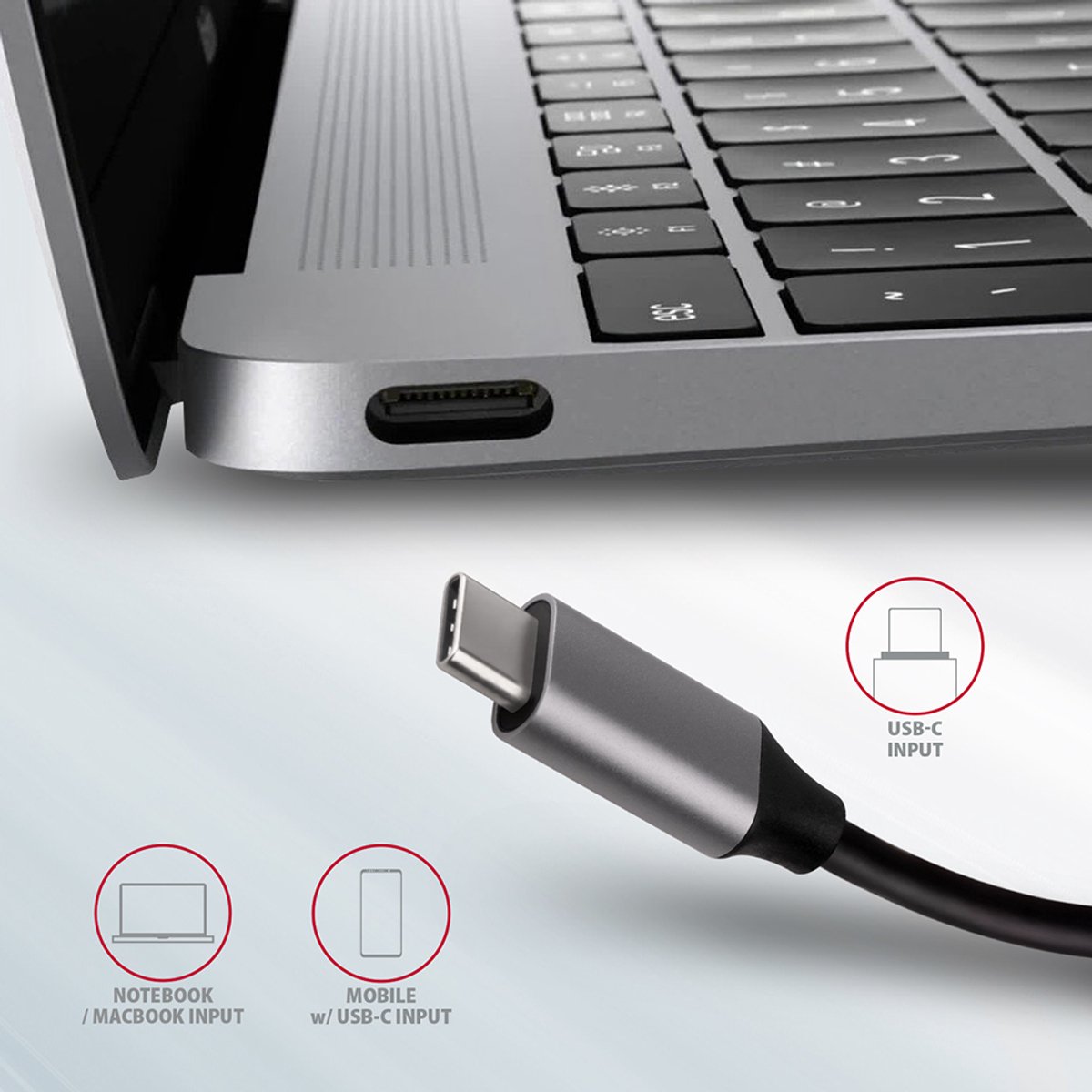 Axagon hmc 6m2 laptop dock poortrepli 7 orig - Axagon Hmc-6M2 Laptop Dock USB-C Dockingstation (grijs)