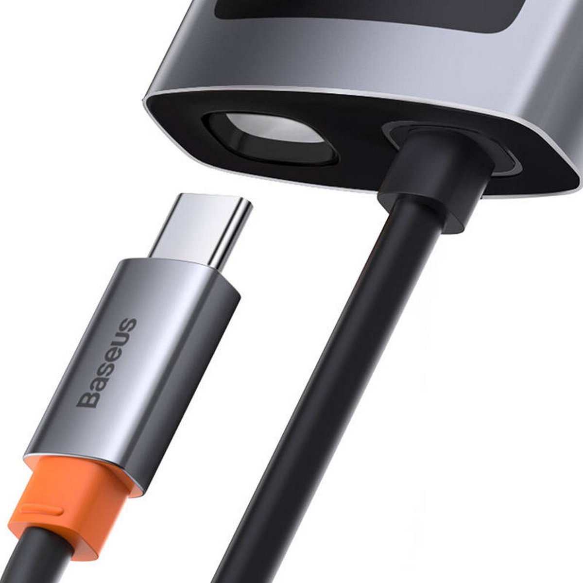 Baseus 4 in 1 usb c hub 2 orig - Baseus 4 In 1 Hub 2 USB-A HDMI USB-C Dockingstation (grijs)